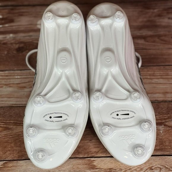 Adidas adizero Molded Football Cleats WHITE | BLACK | WHITE HR1615 Mens Size 10 main image 5